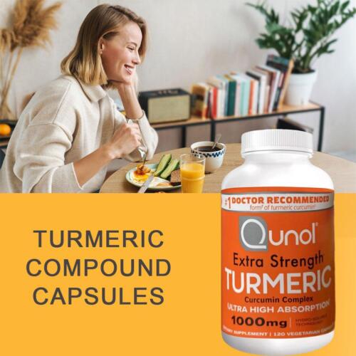 Qunol Extra Strength Turmeric Curcumin 1000mg Ultra High Absorption = - Picture 2 of 7