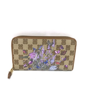 Donna Monogramma Pelle Cuoio Portafoglio Grande Portamonete Marrone Guidi Piero OwTPkXlZui