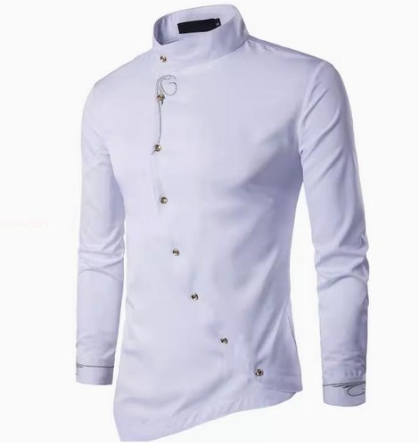 Herren Slim Fit Hemd Zweireiher Langarm Blusen Business Freizeit Oberteile - Bild 3 von 27
