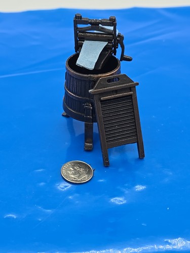 Vintage Durham Industries No 10 Miniature Dollhouse Furniture Washing Machine - Picture 12 of 12