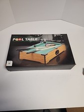 Mini Table Top Pool Table and Accessories 20 x 12 x 3.5 Inches Kids Games