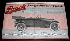 1917 Old Magazine Print Ad Buick E-six-45 Car Announcing New Models For 1918 1917 Old Magazine Print Ad Buick E-six-45 Car Announcing New Models For 1918