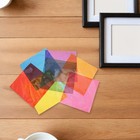  90 Pcs Colored Translucent Cellophane Wrap Paper Colour for Craft