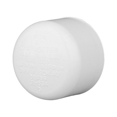 #ad #ad Charlotte Pipe PVC 02116 1800 Schedule 40 Pressure Slip White PVC Cap 3 in. $10.07