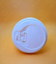 Black/White Dome Lid/fold back for 10-24 Oz Paper Hot Cups, 100- 1000pcs,