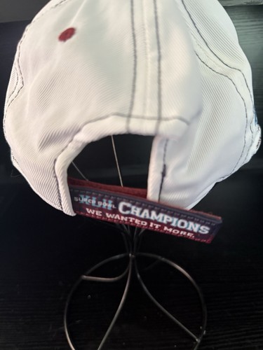 NWT New York Giants 2008 NFL Super Bowl XLII Champions White Adjustable Tab Hat - Picture 6 of 10