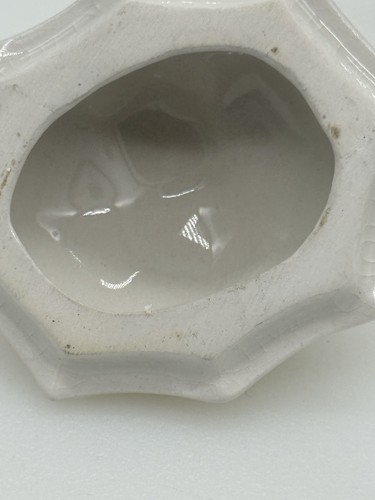 Red Cliff Eisenstein Zuckerdose mit Deckel Traube geprägt Teeblatt Muster Vintage - Bild 4 von 9