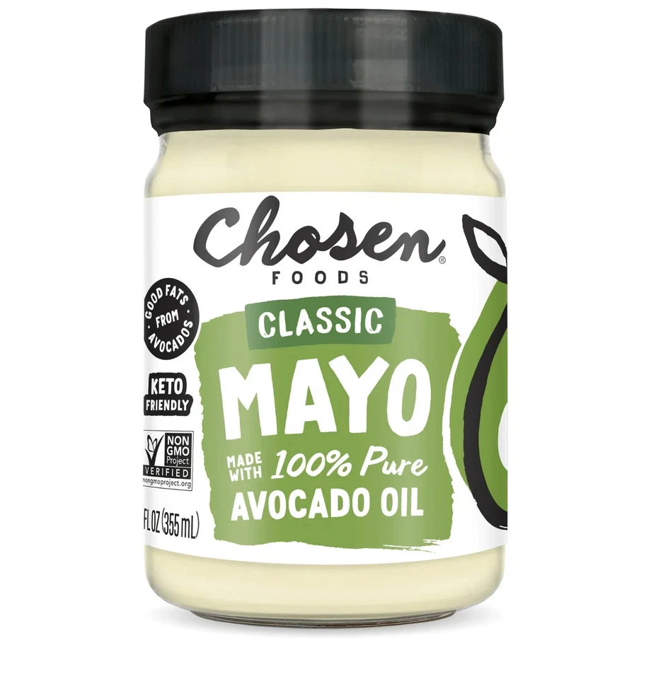Aceite de aguacate New Chosen Foods - Mayo clásico, 32 fl oz, sin OGM, todo aderezo Foto 2 de 3