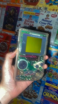 1989 Nintendo GameBoy DMG-01 Clear Authentic Play It Loud Console Fully Tested 