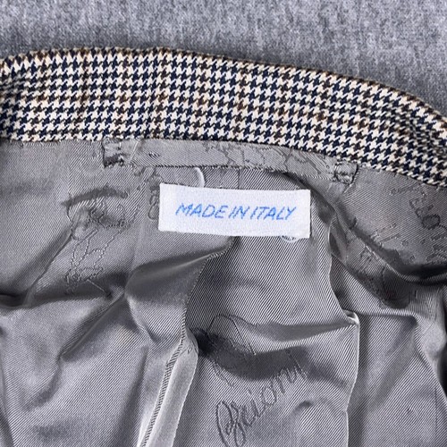 Brioni Blazer Herren 48 L Hahnentritt Pure Escorial 100% Wolle Made In Italy - Bild 5 von 16