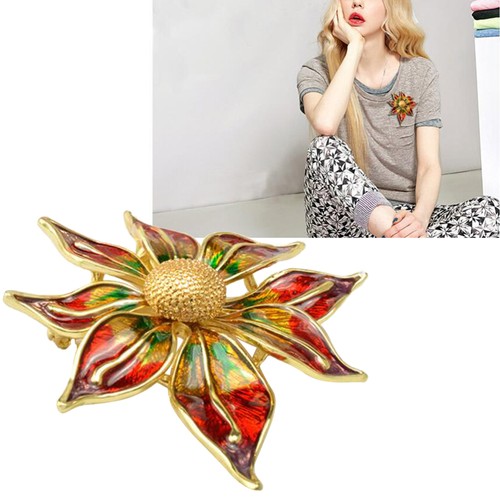 Broches de flores multicolores broche pinza joyería accesorios regalo para - Imagen 12 de 12
