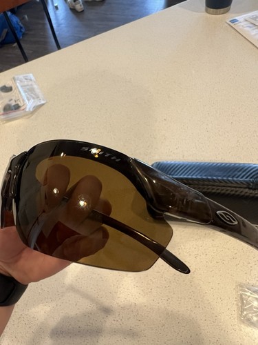 Smith Parallel Max Sunglasses Brown Frame Polarized - 2 Extra Lenses & Case - Picture 5 of 11