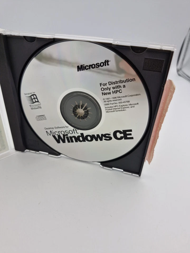Microsoft Windows CE Desktop Software CD with Oem Coa 1996 Hpc Install USA - Image 3 of 4