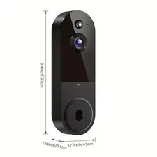 1080p Wireless Video Doorbell Camera with Chime, AI Detection & 2 Way Audio