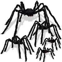 Halloween Deko Set Haarige Spinnen Gruselige Requisiten Innen AußEn 5 StüCk 89Cm