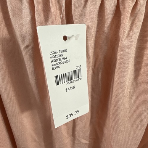 Lane Bryant Cold Shoulder Pink Top 3 Quarter Sleeves Women’s Size 14/16 NWT - Picture 9 of 13