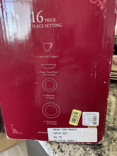 Noble Excellence Twas The Night Before Christmas - 4pc Place Settings x4 (16pc) - Picture 1 of 5