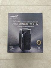 ASUS ZenWiFi Pro ET12 AXE11000 Tri-Band WiFi 6E Mesh System, Top Zustand, OVP