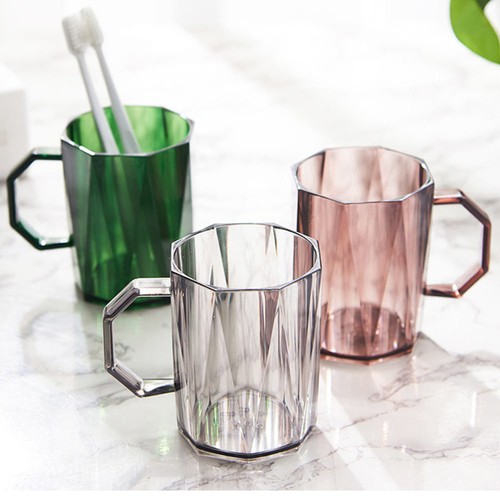 2 Pcs Plastic Tooth Cup Brushing Bathroom Accessory Toothbrush Storage - Bild 8 von 12