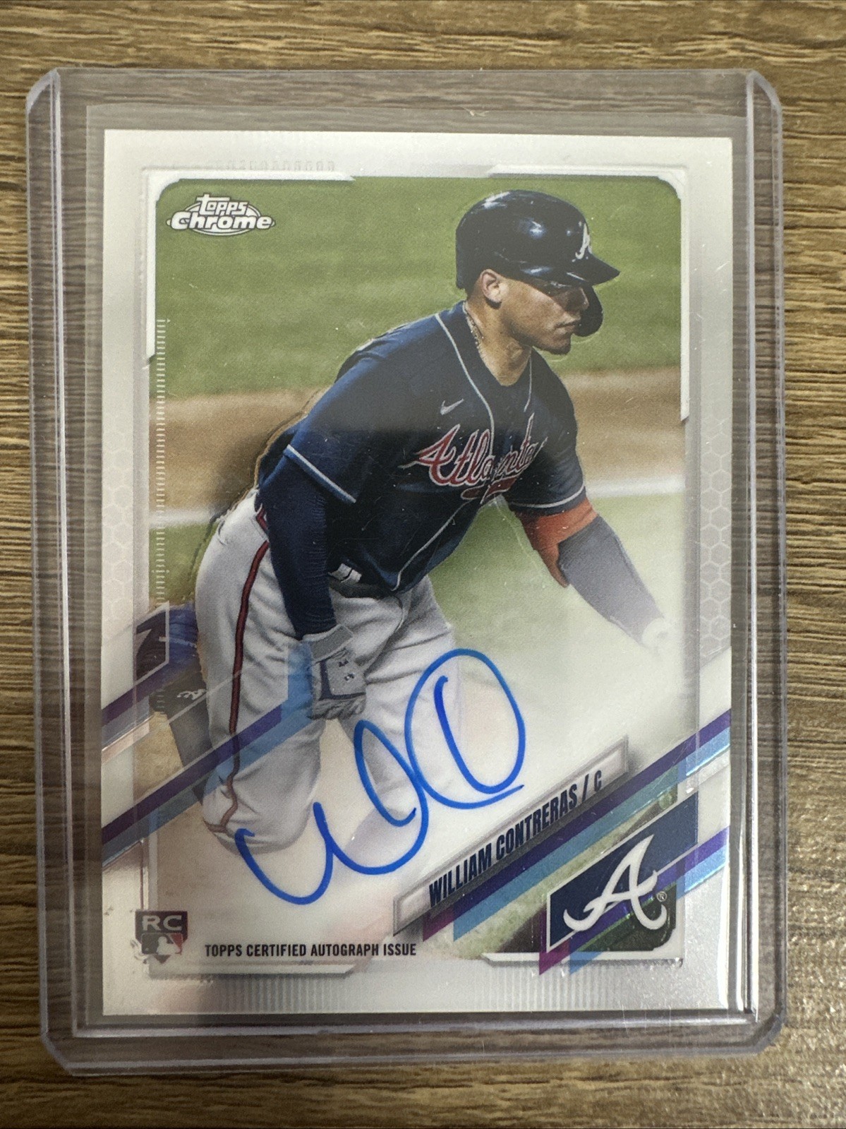 2021 Topps Chrome - Rookie Autographs William Contreras #RA-WC (AU, RC)