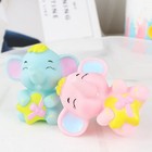  2 PCS Elephant Cake Topper Cartoon Animal Mini Figurines Decorations