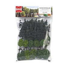 Busch 6489 - Mischwald-Packung HO