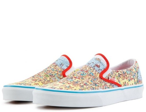 VANS x Where's Waldo? Classic Slip-On Size 3.0 K - VN0A4BUT3WO - Picture 2 of 9