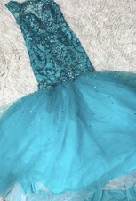 Women  s Dress Aqua Turquoise Blue Size 2