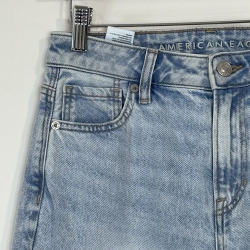 NWT American Eagle Strigid Mom Jeans Women’s Size 0/25W Blue Breeze - Picture 6 of 14