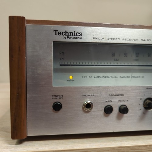 Technics Receiver by Panasonic FM/AM Stereo Receiver SA-80 FOR PARTS ONLY - Picture 2 of 9