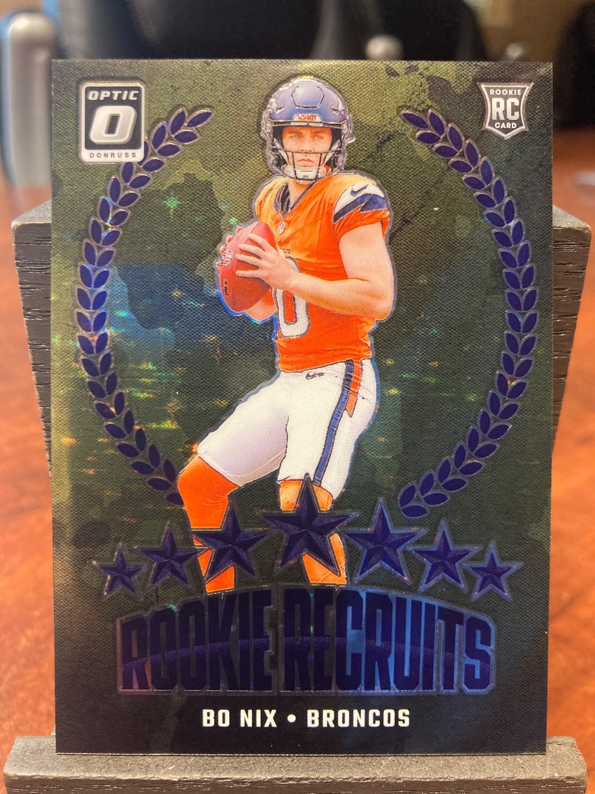 BO NIX 2024 DONRUSS OPTIC ROOKIE RECRUITS PURPLE STARS PRIZM RC /25