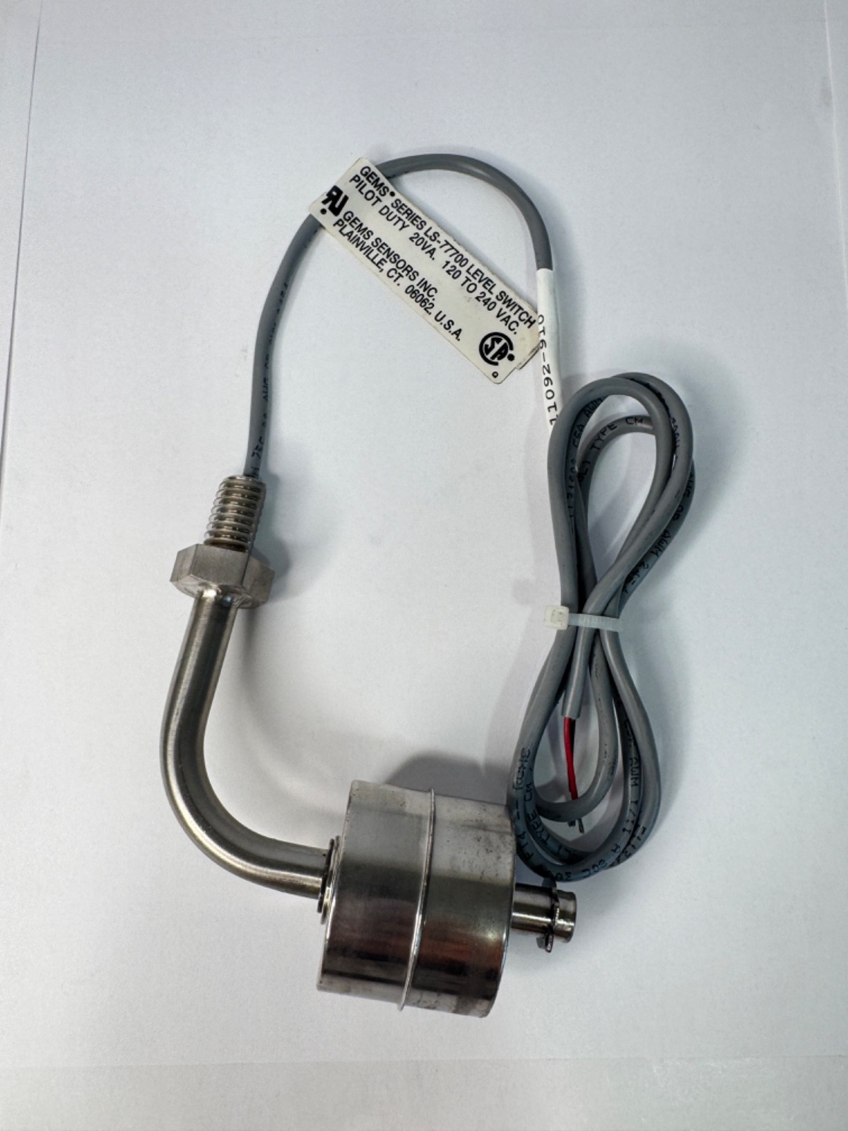GEMS Series LS-77700 Level Switch Pilot Duty 20VA 120 TO 240 VAC