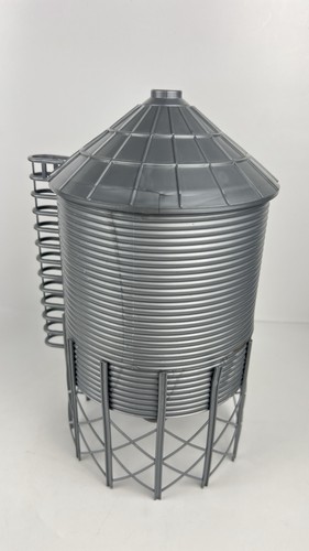 New Ray Hopper Grain Bin Silo Farm Barn Toy 10" Tall Plastic 1/64 Scale Model - Picture 2 of 11