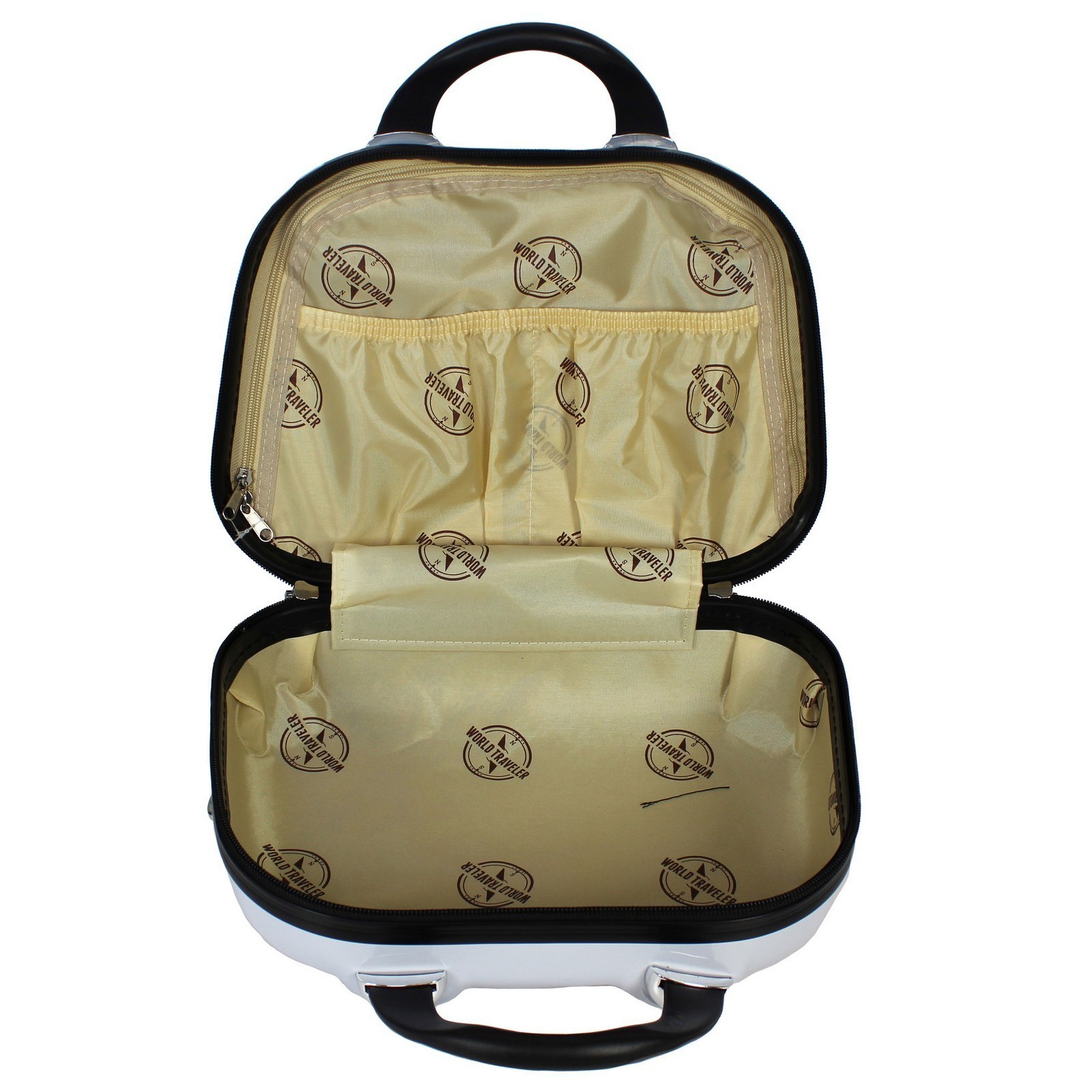 World Traveler Butterfly 3-Piece Expandable Spinner Luggage Set (13", 20" & 24")