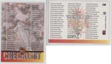 1994 Donruss Triple Play Checklist Checklist Barry Bonds #299