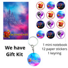 Descendants  Gift Kit –Includes 12 Paper Stickers + Acrylic Keychain + Notebook