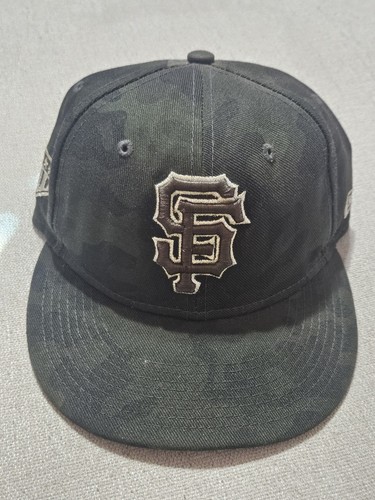 San Francisco Giants New Era 59Fifty Fitted Hat Cap 7 On Field Camo Military - Picture 1 of 10