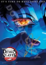 Akira Ishida   Demon Slayer  Autograph Photo RP Anime Poster