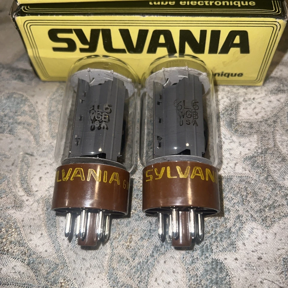 Matched Pair Sylvania 6L6WGB NOS Tube excellent condition see are other tubes ￼￼ - Image 3 of 4
