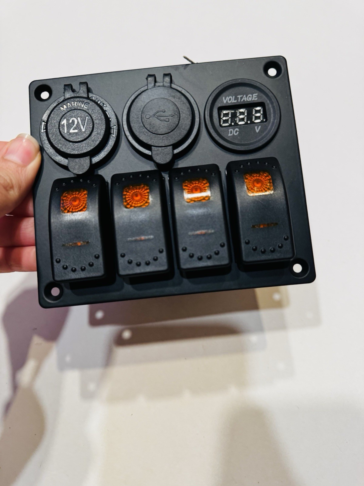 Garfour Rocker Switch Panel Orange New