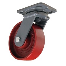 HAMILTON S-WH-6MB-4SL-FB Plate Caster,Swivel,Iron,7 1/2"H 45RH64