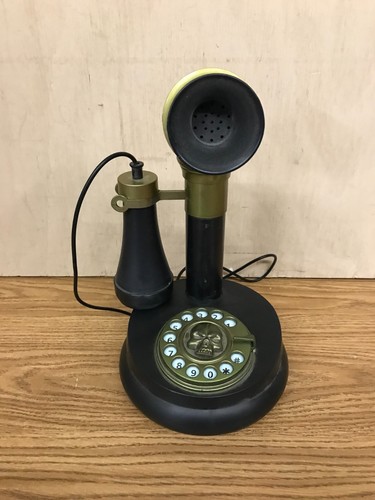 Gemmy Halloween Spooky Haunted Kerzenständer Telefon Telefonring sprechend getestet