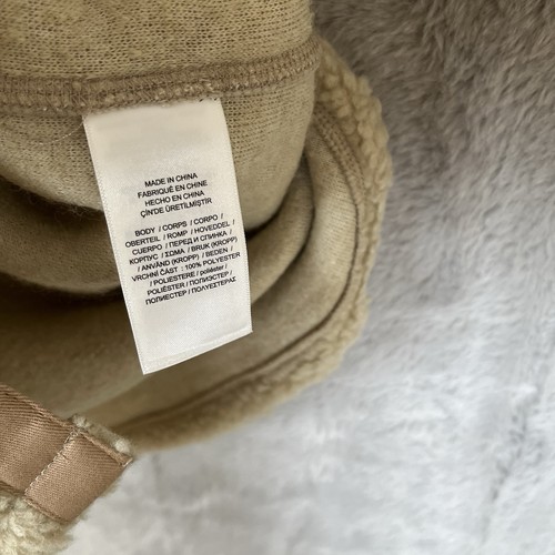 Polo Ralph Lauren Piel de Oveja Peluche Chaqueta Sobrecamisa Mujer’s XS Marrón Chamarra - Imagen 7 de 8