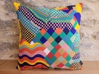 Liberty Bauhaus Classic Collier Multi & Navy Velvet Fabric Cushion Cover