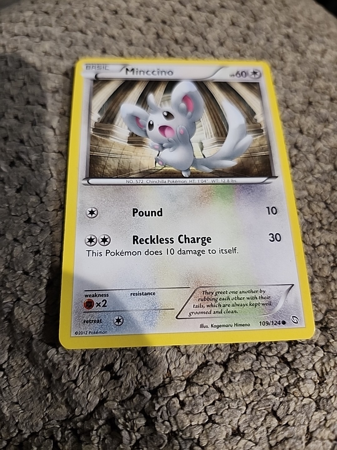 Pokemon TCG Minccino 109/124 Dragons Exalted Regular