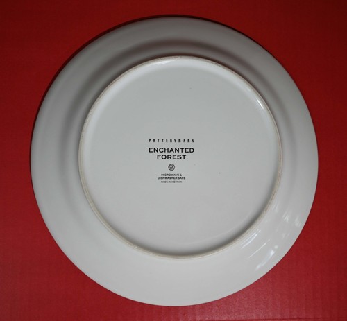 Pottery Barn Enchanted Forest Salad Plates Mixed Set of 4 Holiday Christmas New - Picture 6 of 9