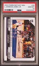 2024 PANINI INSTANT NBA #26 BRONNY JAMES JR./LEBRON JAMES PSA 10