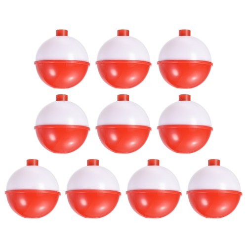 1.75 Inch Fishing Bobbers, 50 Pack Plastic Push Button Round Fishing Float