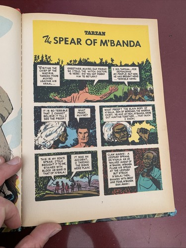 1967 British HC - TARZAN Television Picture Story Book GOLD KEY Comics CM2074 - Picture 10 of 12