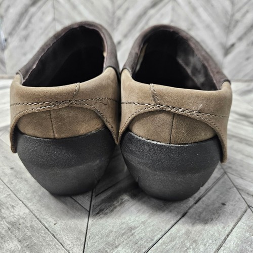 Merrell Drizzle Damen 10 braune Leder Clog Pantoletten Slipper Nieten J56086 - Bild 5 von 8